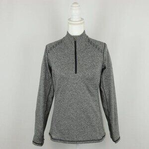 Saucony Runiwarm Women's Medium Gray 1/4 Zip Athletic Long Sleeve Pullover